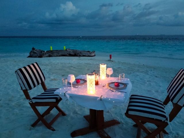 Romantic dinner 🍽️ on a desert island 🏝️ 
Look into me eyes ! It’s just you and me in this world ❤️ 

Honeymoon surfing trip 🛥️ ❤️🇲🇻🏄‍♀️
0n private yacht ´Fascination ´

www.fascinationmaldives.com 
info@fascinationmaldives.com 

#honeymoon #honeymoontime #honeymoondestination #maldiveshoneymoon #surfhoneymoon #awavetravel #fascinationmaldives #usasurfing #tomanticdinner #sandbankdining #desertislanddinner #candlelighdinner #maldivesisland #maldiveslovers